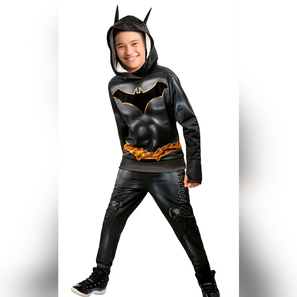 Rubie's Black and Gold Superhero Kids Costume